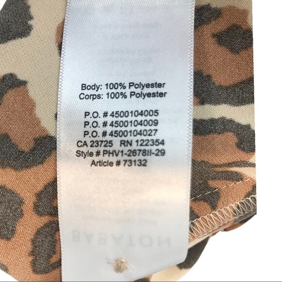 Aritzia BABATON Akira Blouse Sleeveless Top Leopard Print Sz S - Picture 4 of 11